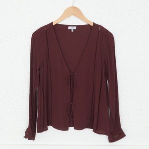 XS Tobi Tie Front Top